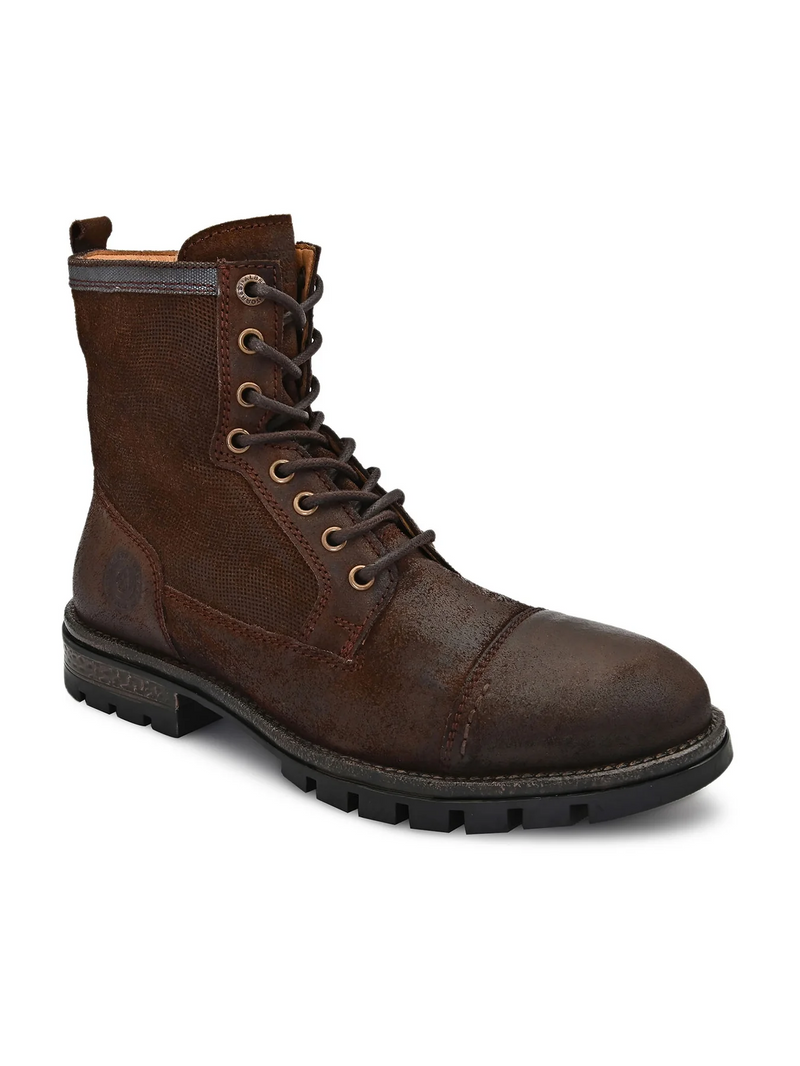 Mid-Top Lace-Up Combat Boots
