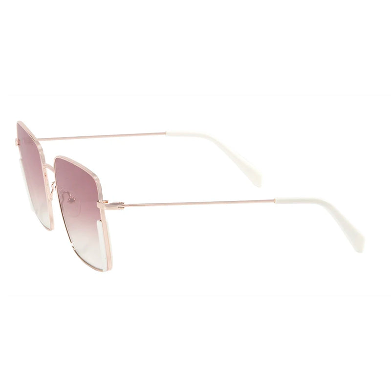 Trending Nickel-Free Metal Sunglasses Women Big Frame Pink Oversized Shades For Men UV400 Glasses Travel Beach Summer