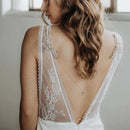 Zircon Tassel Pendant Back Chain Necklace for Dress Backless Water Drop Flower Crystal Shoulder Chain Body Jewelry Wedding Boho