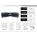 Rectangle 90s Acetate Sunglasses Polarized Sun Glasses Shades Small Lens Summer UV400