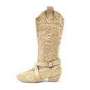 Prescott Suede Sole Western Style Line West Coast Swing Boots