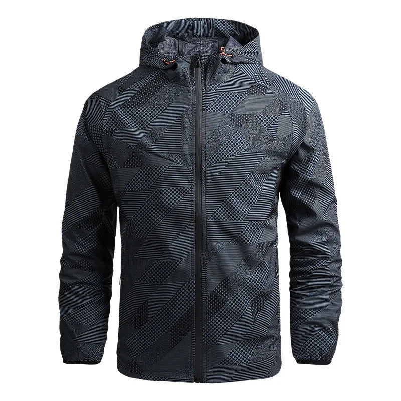 Men's Spring Autumn Jacket Thin Casual Quick Dry Windbreaker Outdoor Sports Jacket Men