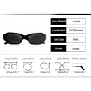 Rectangular Slim Sunglasses Polarized Sunnies For Square Glasses UV Protection