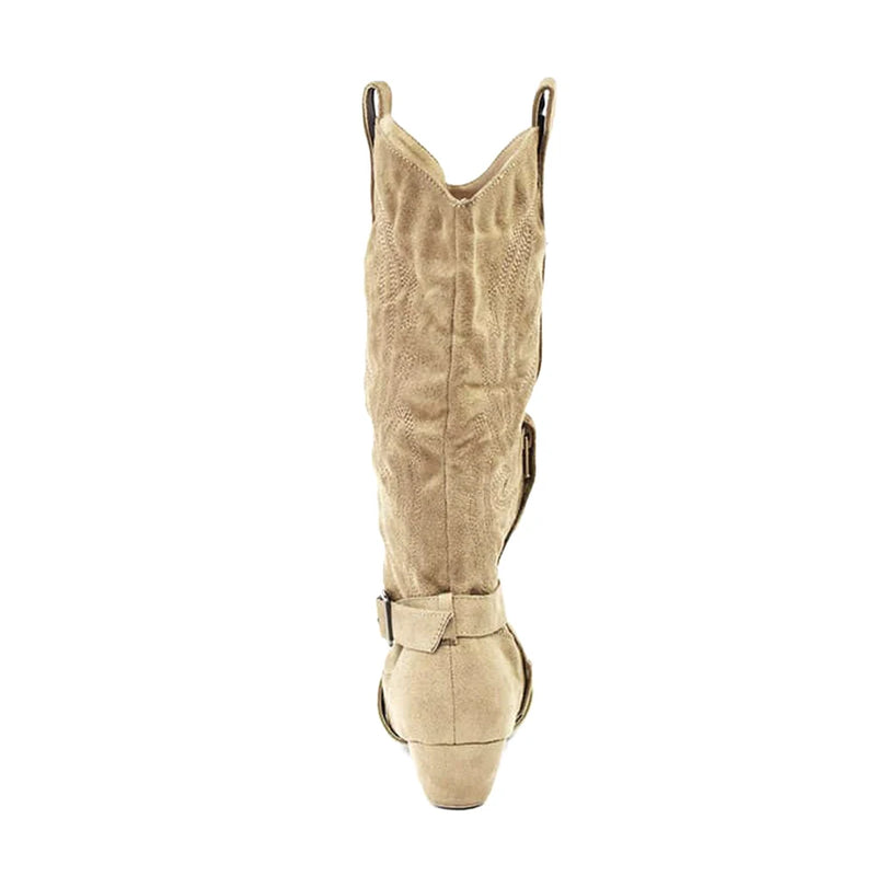 Prescott Suede Sole Western Style Line West Coast Swing Boots