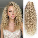 26" Real Human Hair Weft Extensions Ombre Blonde Human Hair Weft Water Wave Bundles Off 100g/Pc
