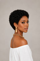 Kinky Curly Short Pixie Cut Wig Human Hair Wigs for Women's