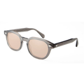 Crystal Gray Acetate Sunglasses Green Tinted Sun Glasses For Men Women Retro Round  UV400