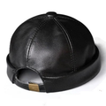 Spring/Winter Women Genuine Leather Retro Beanie Hats Male Casual Caps