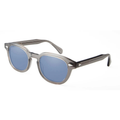 Crystal Gray Acetate Sunglasses Green Tinted Sun Glasses For Men Women Retro Round  UV400