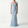 Mermaid Evening Dresses Handmade Crystal Tassel Exquisite Prom Dresses Women's Formal Evening Gowns