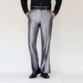Men Casual Pants Male Solid Color Slim Trousers Men High Waist Long Suit Pant