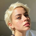 6 Inch Pixie Cut Human Hair Wig for Women – Short Blonde Straight Pixie Wig with Bangs Short Hair Natural Looking Wig