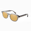 Crystal Gray Acetate Sunglasses Green Tinted Sun Glasses For Men Women Retro Round  UV400