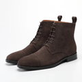 Retro Men Boots Genuine leather Men's ankle boots Handmade suede Men's leather shoes