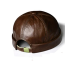 Spring/Winter Women Genuine Leather Retro Beanie Hats Male Casual Caps