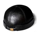Spring/Winter Women Genuine Leather Retro Beanie Hats Male Casual Caps
