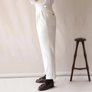 Spring Pants For Mens Breathable Waffle Trousers Stylish Men Lace-up High Waist Pants