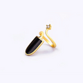 Creative Fingertips Shining Crystal Enamel Cover Adjustable Rings for Women Jewelry