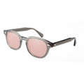 Crystal Gray Acetate Sunglasses Green Tinted Sun Glasses For Men Women Retro Round  UV400