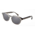 Crystal Gray Acetate Sunglasses Green Tinted Sun Glasses For Men Women Retro Round  UV400