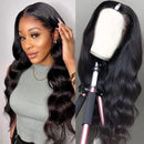Wigs Human Hair Body Wave Drawsting Wigs For Women Half Head Clip In Half Wigs