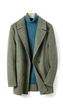 Wool Double-sides suit causal Men coat overcoat double breasted overcoat