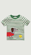 Baby Boys Summer Clothes with Little Dog Cotton Lovely Cartoon Tops Children Casual Clothes