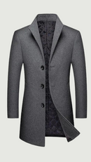 Boutique Wool Blending Men's Casual Business Woolen Coat Thicked Warm and Warm Men's Stations Collar Wool Jacket