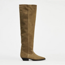 Retro Autumn Boots Pointed Toe Thick Heel Boots Slim Catwalk Luxury Winter Boots