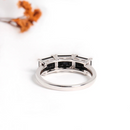 Classic design Mystery Noble Natural black spinel Silver ring Light luxury elegant women's gift