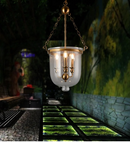 Classical Loft LED Pendant Lights Iron Chain Gold Lamp Body Dinner room Lamp Parlor Bedroom Vintage Pendant Lamp 3 Bulbs 90-260V