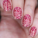 Press on Nails Colon Designs False Nails Detachable Short Square Nail Manicure Art