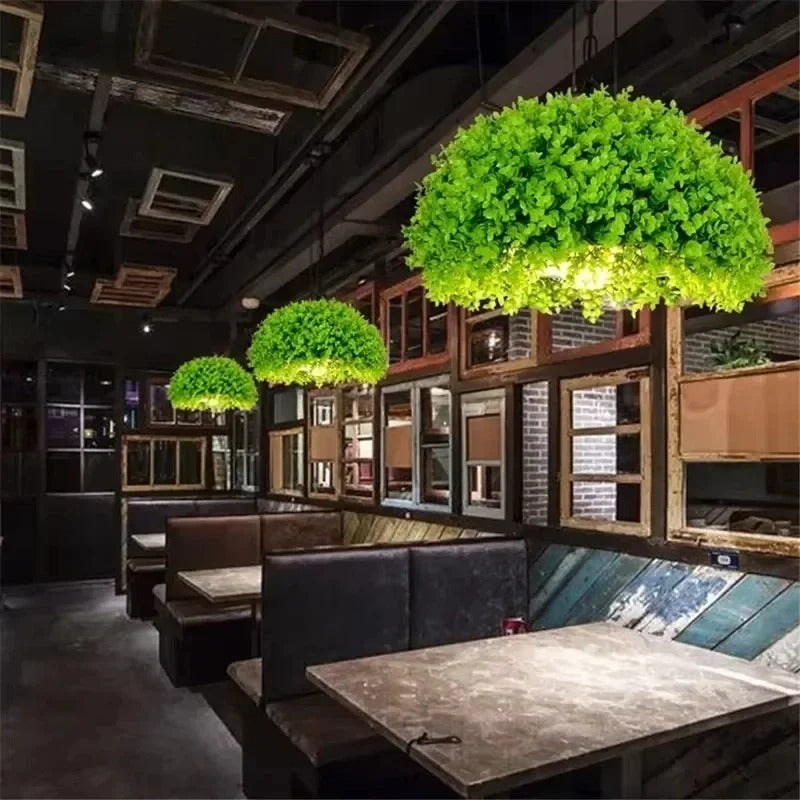 Retro Loft Plant Chandelier Villa Lamp  for Corridor Art Gallery Bar Droplight  Decor