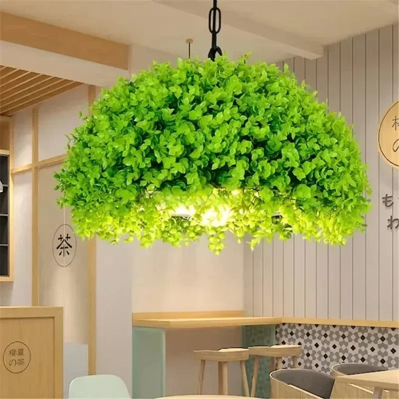 Retro Loft Plant Chandelier Villa Lamp  for Corridor Art Gallery Bar Droplight  Decor
