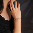 Precious and elegant natural blue Bracelet 925 sterling silver luxury women and girls jewelry