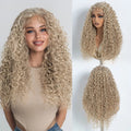 Lace Front Wigs For Women 30 Inch Curly Lace Wig With Baby Hair Blonde Ginger Cosplay Wigs