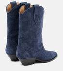 Boots Winter Autumn Mid Calf Block Heel Slip On Sexy Pointy Toe Runway Dress Shoes