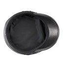 Newsboy Cap Women Genuine Leather Baker Boy Hat Real Ladies Beret Black Flat Cap