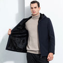 Men Luxury Hooded Parka Winter Slim Fit with Real Mink Fur Lining Casual & Formal Wear