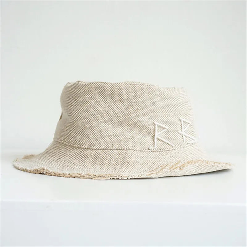 Hats Summer Letter Embroidery Breathable Hats