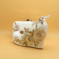 Flower shoes with matching bags High heels Pointed Toe Ankle Strap Ladies Party shoe and bag set