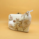 Flower shoes with matching bags High heels Pointed Toe Ankle Strap Ladies Party shoe and bag set