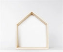 Nordic Wall Shelf Display Hanging Shelving Kid's Room House Shape Shelf Wooden Decor