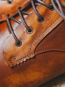 Vintage Men's Casual shoes Genuine Leather Man Tooling shoes Male British shoes Retro Trendy