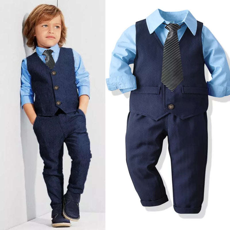 Baby Suit Children Suits Kids Baby Boys Business Suit Set For Boys 2-8 Age