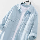 Italy solid shirts men casual embroidery shirt