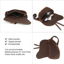 Genuine Leather Shoulder Bags for Men Chest Bags Multifunction Crossbody Bag Vintage Chest Packs