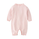 Spring Spring And Autumn Outfit Coat Cute Baby Girls Long Sleeve Bodysuit Kids Girls Knitting Costumes For Girls Kids