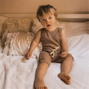 Summer Boy Girl Clothes Infant Baby Kids Girl Solid Sleeveless Romper Jumpsuit Playsuit Sunsuit Outfits Clothes