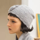 Hand-knitted Flower Wool Skullies Cap Autumn Winter Women Beanie Hat Ladies Beanies Hats